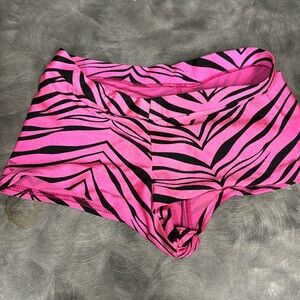 Pink zebra swim shorts